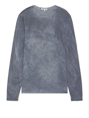 Cotton Citizen Long-Sleeve Crewneck Shirt in Vintage  Natural Blue